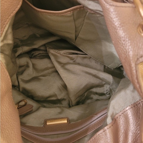 Isabella Fiore Star Stud Angie Bag Beige Bronze Leather Bag Gold with Gold Studs - Picture 8 of 11